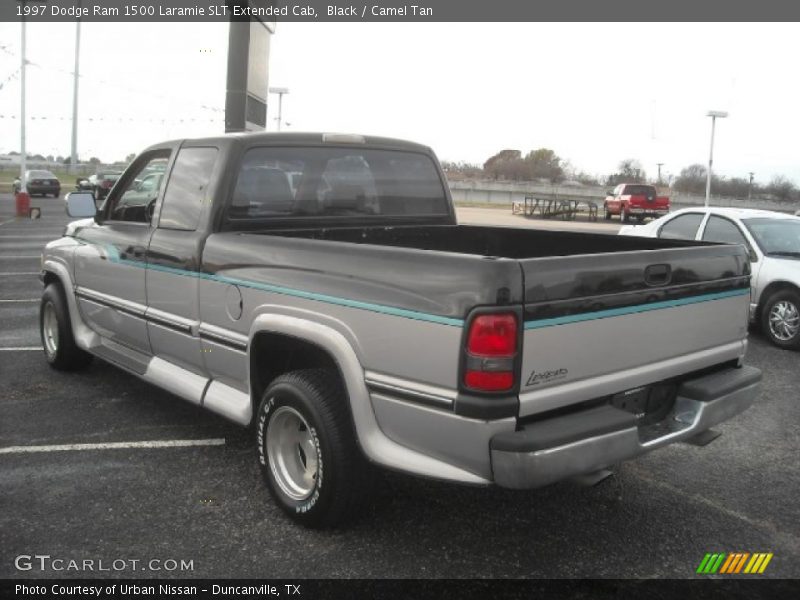 Black / Camel Tan 1997 Dodge Ram 1500 Laramie SLT Extended Cab