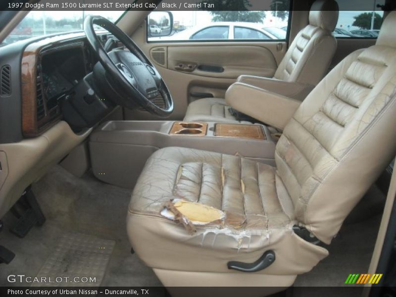Black / Camel Tan 1997 Dodge Ram 1500 Laramie SLT Extended Cab