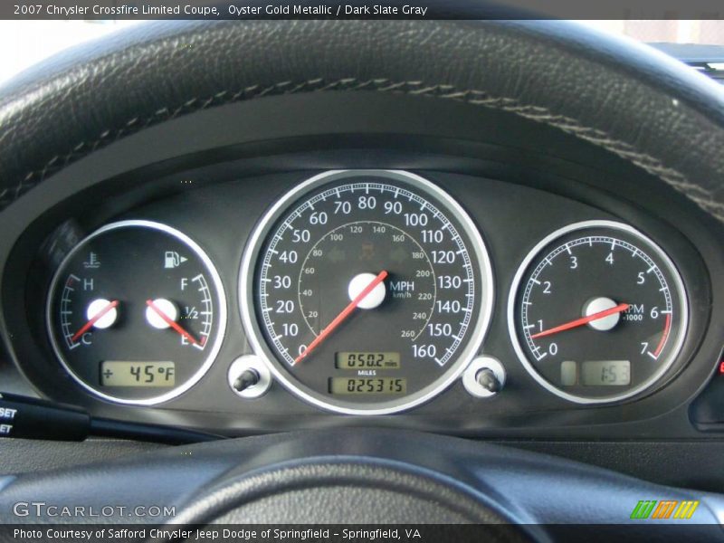  2007 Crossfire Limited Coupe Limited Coupe Gauges