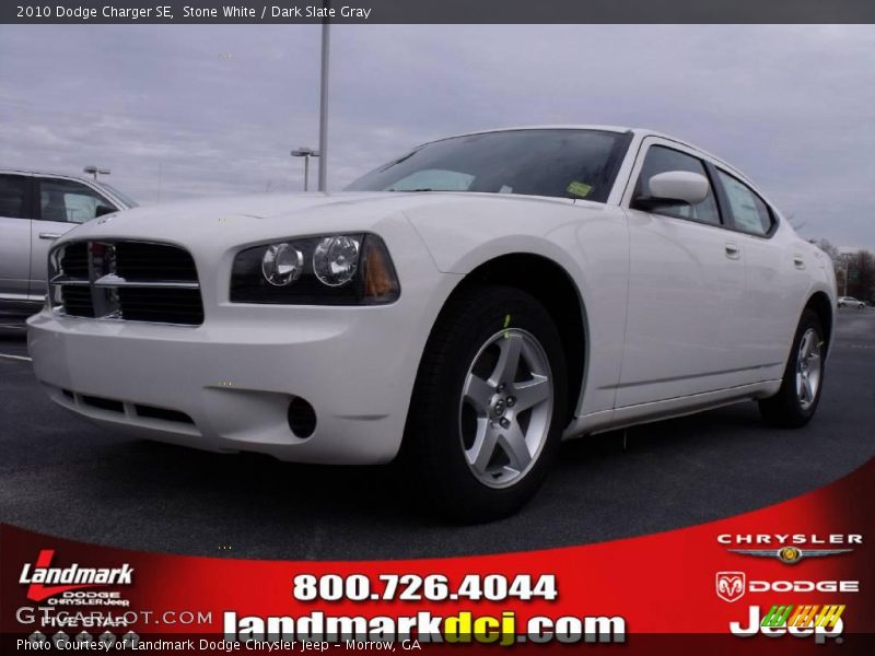 Stone White / Dark Slate Gray 2010 Dodge Charger SE