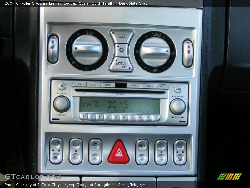Controls of 2007 Crossfire Limited Coupe