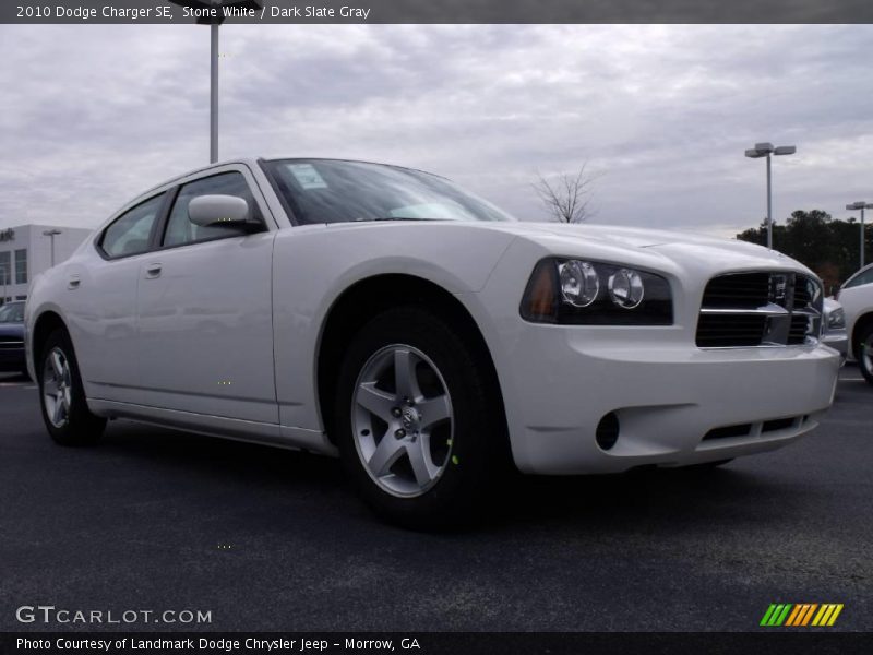 Stone White / Dark Slate Gray 2010 Dodge Charger SE