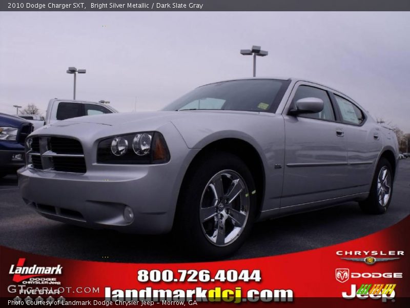 Bright Silver Metallic / Dark Slate Gray 2010 Dodge Charger SXT