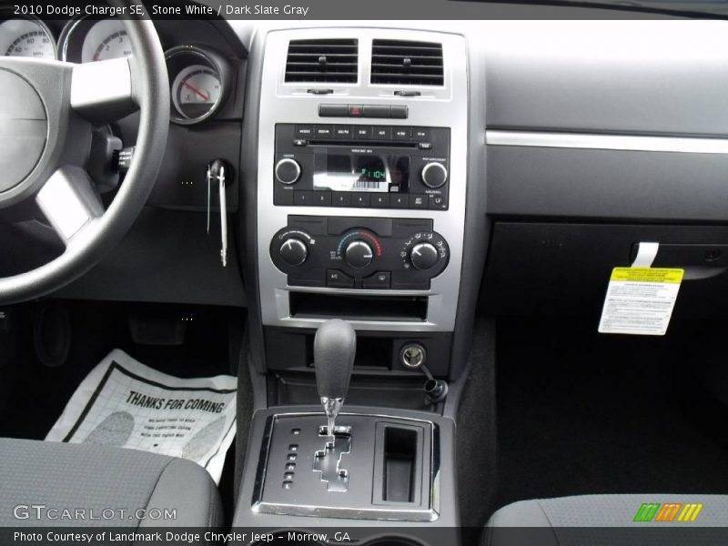 Stone White / Dark Slate Gray 2010 Dodge Charger SE