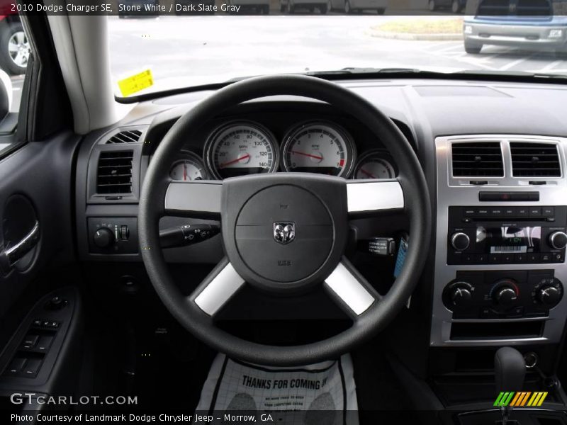 Stone White / Dark Slate Gray 2010 Dodge Charger SE