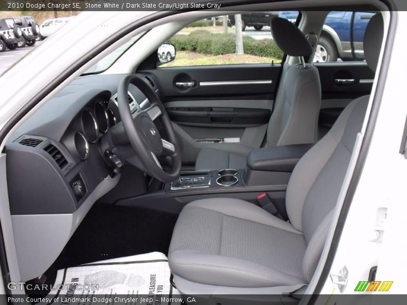 Stone White / Dark Slate Gray/Light Slate Gray 2010 Dodge Charger SE