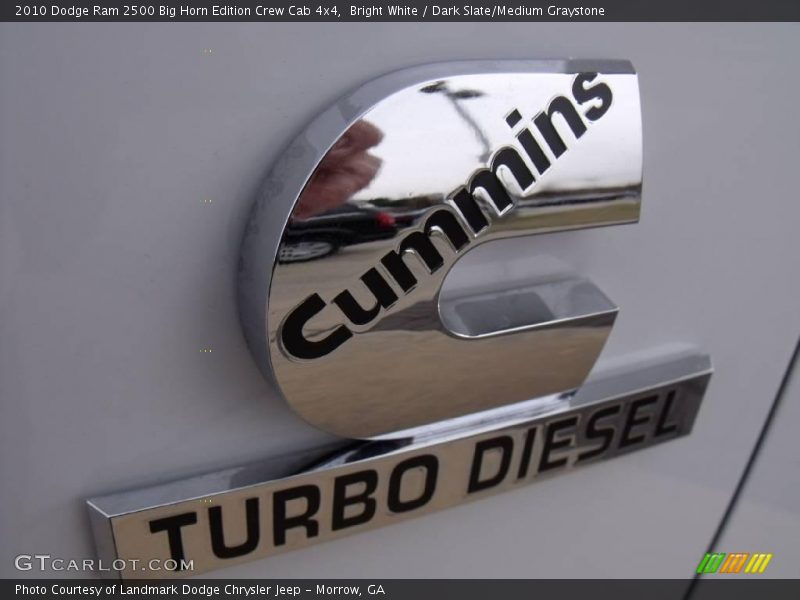 Bright White / Dark Slate/Medium Graystone 2010 Dodge Ram 2500 Big Horn Edition Crew Cab 4x4