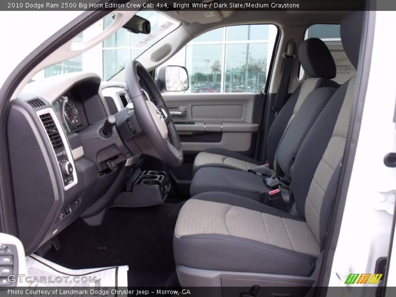 Bright White / Dark Slate/Medium Graystone 2010 Dodge Ram 2500 Big Horn Edition Crew Cab 4x4