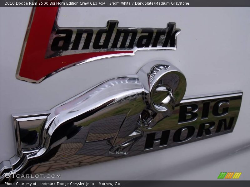 Bright White / Dark Slate/Medium Graystone 2010 Dodge Ram 2500 Big Horn Edition Crew Cab 4x4