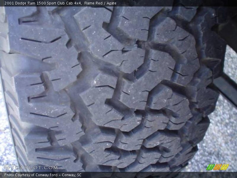 Flame Red / Agate 2001 Dodge Ram 1500 Sport Club Cab 4x4