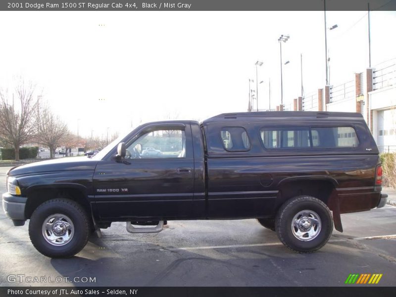 Black / Mist Gray 2001 Dodge Ram 1500 ST Regular Cab 4x4