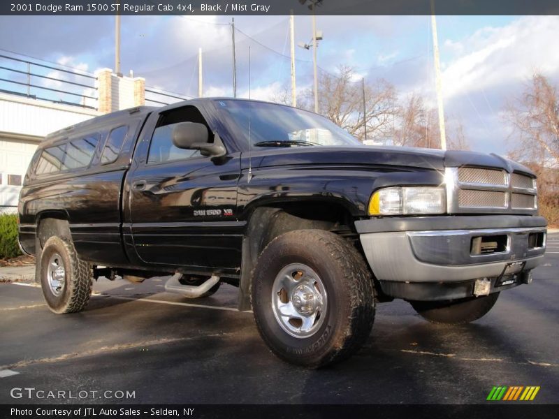 Black / Mist Gray 2001 Dodge Ram 1500 ST Regular Cab 4x4