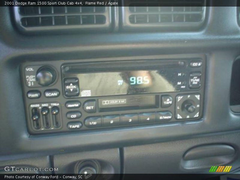 Flame Red / Agate 2001 Dodge Ram 1500 Sport Club Cab 4x4