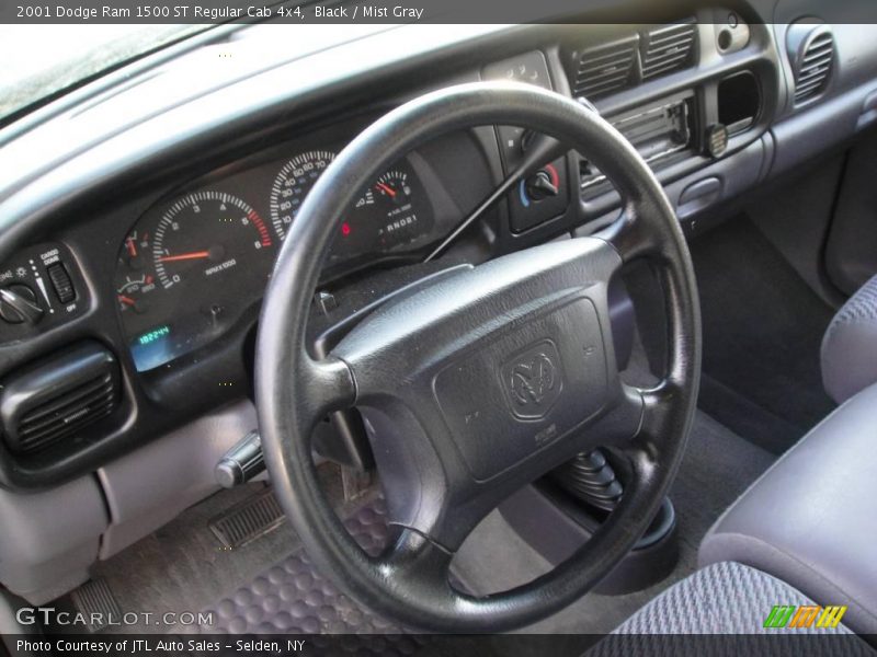 Black / Mist Gray 2001 Dodge Ram 1500 ST Regular Cab 4x4