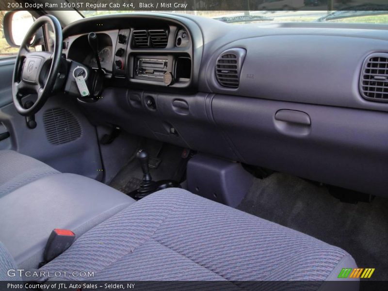 Black / Mist Gray 2001 Dodge Ram 1500 ST Regular Cab 4x4