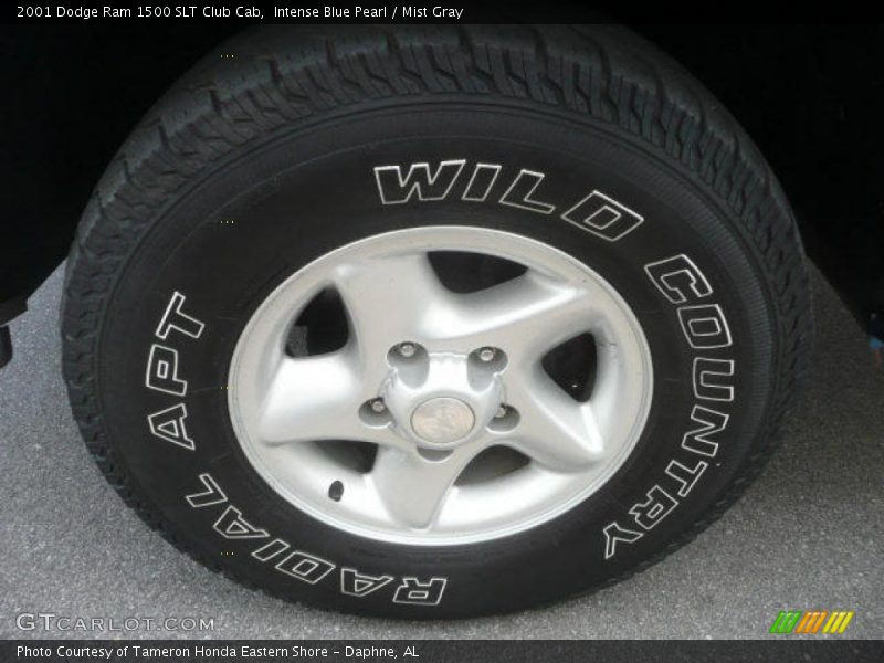 Intense Blue Pearl / Mist Gray 2001 Dodge Ram 1500 SLT Club Cab