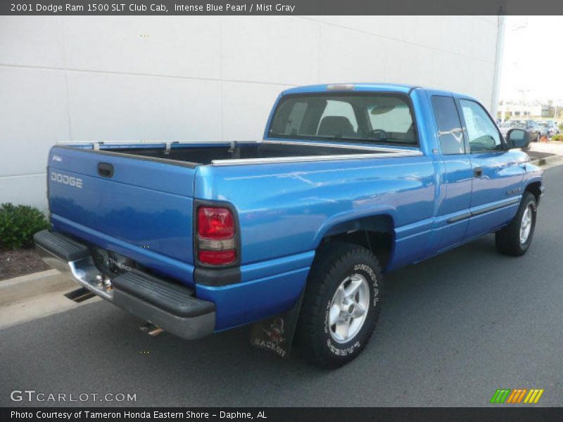 Intense Blue Pearl / Mist Gray 2001 Dodge Ram 1500 SLT Club Cab
