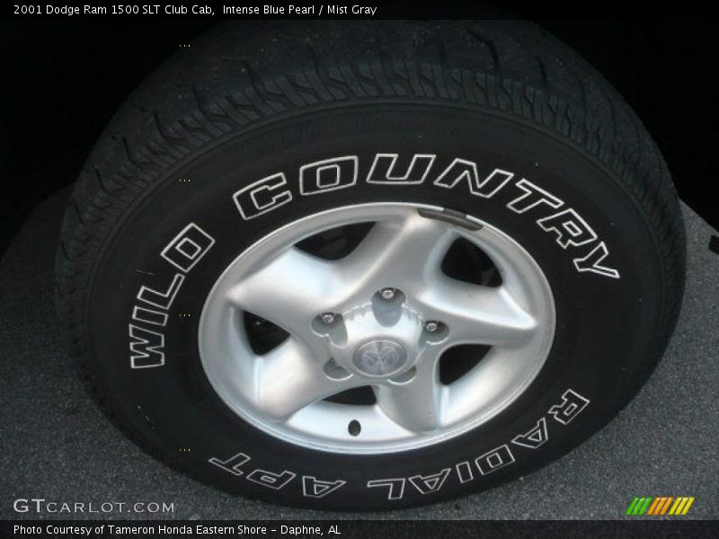 Intense Blue Pearl / Mist Gray 2001 Dodge Ram 1500 SLT Club Cab