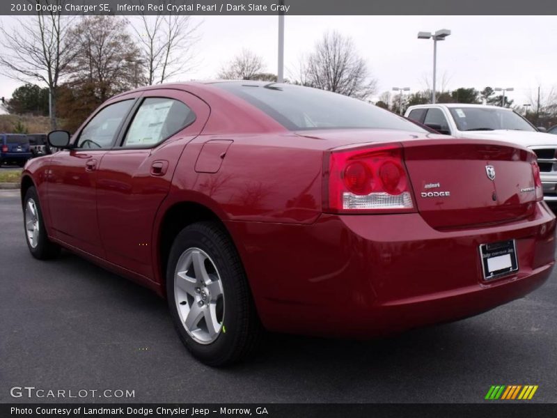 Inferno Red Crystal Pearl / Dark Slate Gray 2010 Dodge Charger SE
