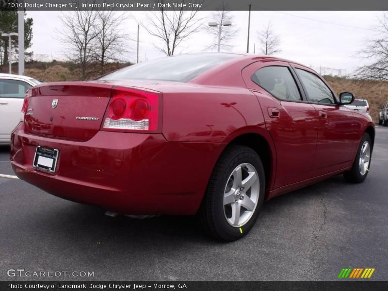 Inferno Red Crystal Pearl / Dark Slate Gray 2010 Dodge Charger SE