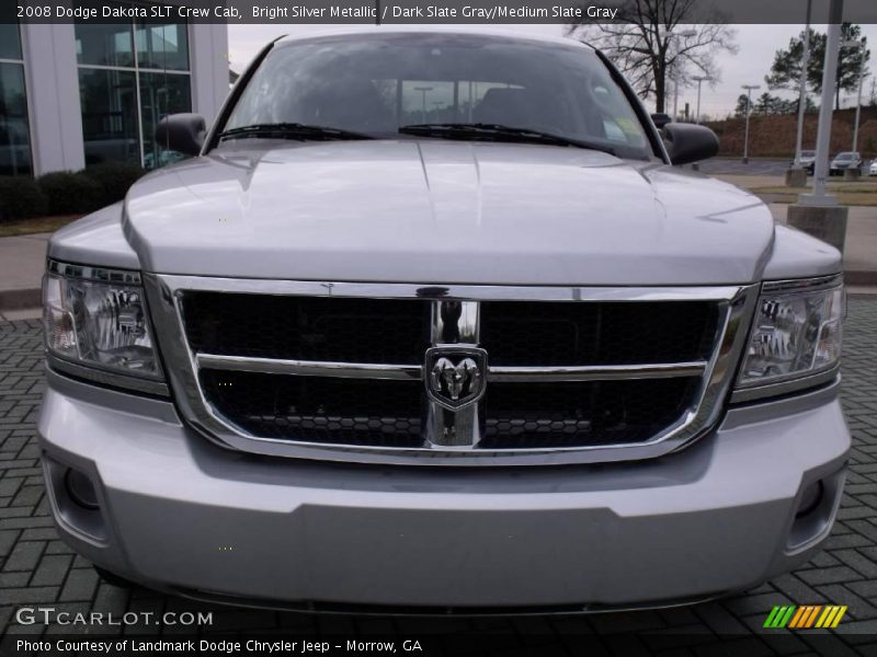 Bright Silver Metallic / Dark Slate Gray/Medium Slate Gray 2008 Dodge Dakota SLT Crew Cab