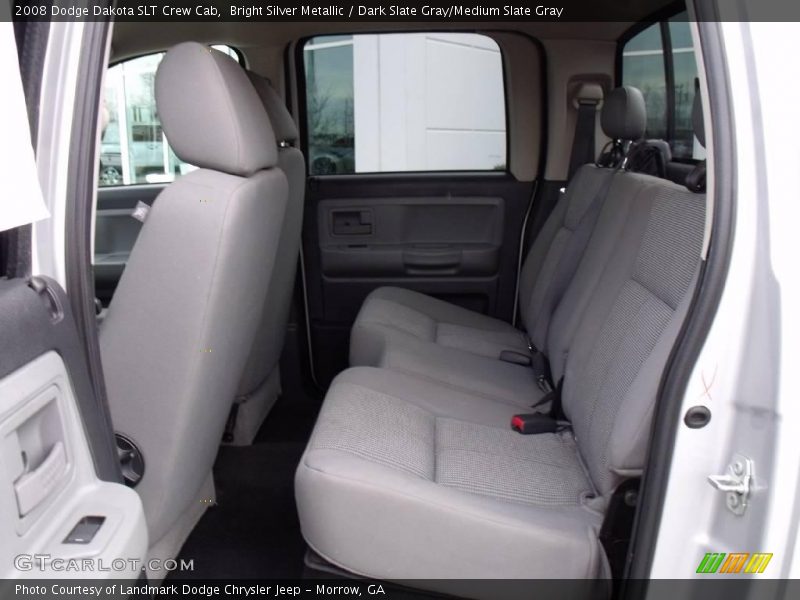 Bright Silver Metallic / Dark Slate Gray/Medium Slate Gray 2008 Dodge Dakota SLT Crew Cab