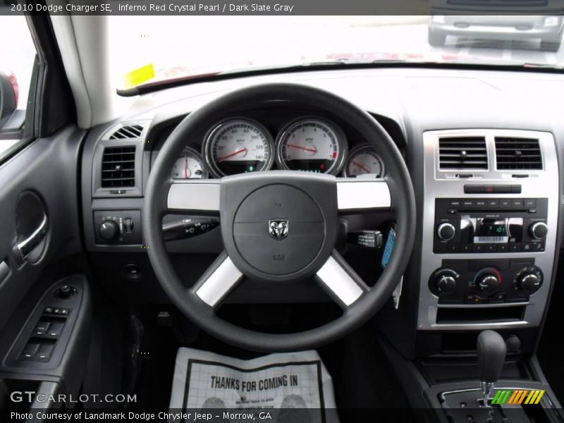 Inferno Red Crystal Pearl / Dark Slate Gray 2010 Dodge Charger SE