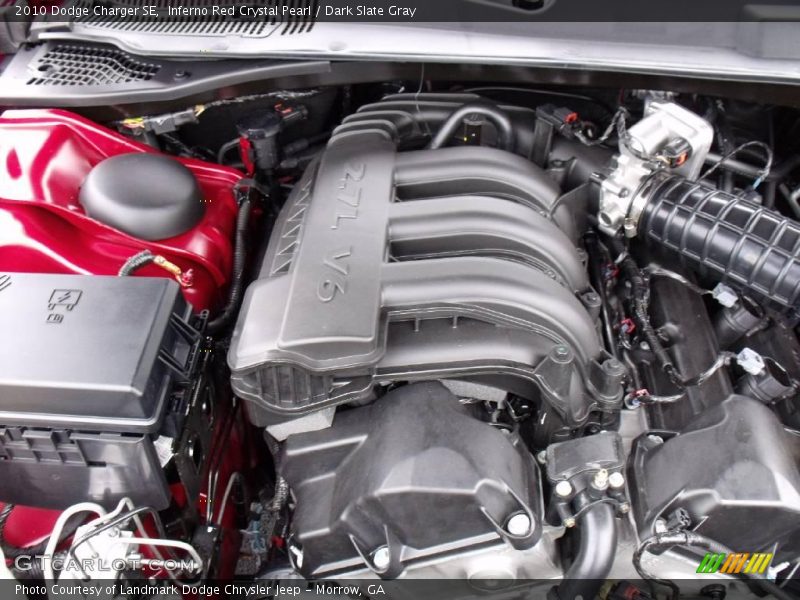 Inferno Red Crystal Pearl / Dark Slate Gray 2010 Dodge Charger SE