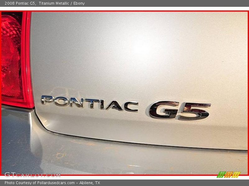 Titanium Metallic / Ebony 2008 Pontiac G5