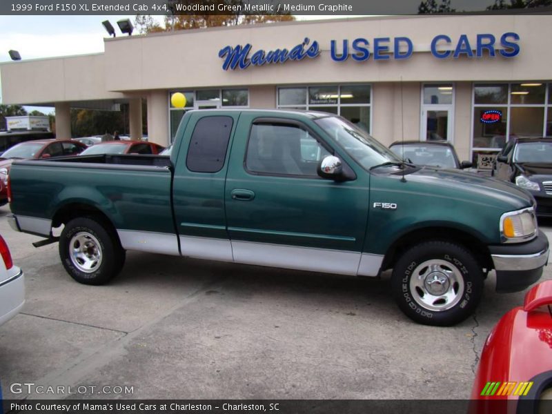 Woodland Green Metallic / Medium Graphite 1999 Ford F150 XL Extended Cab 4x4