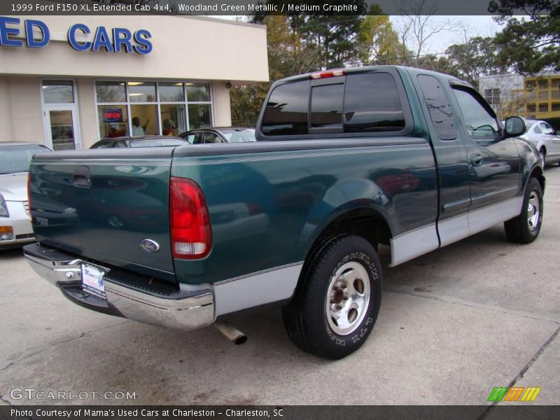 Woodland Green Metallic / Medium Graphite 1999 Ford F150 XL Extended Cab 4x4