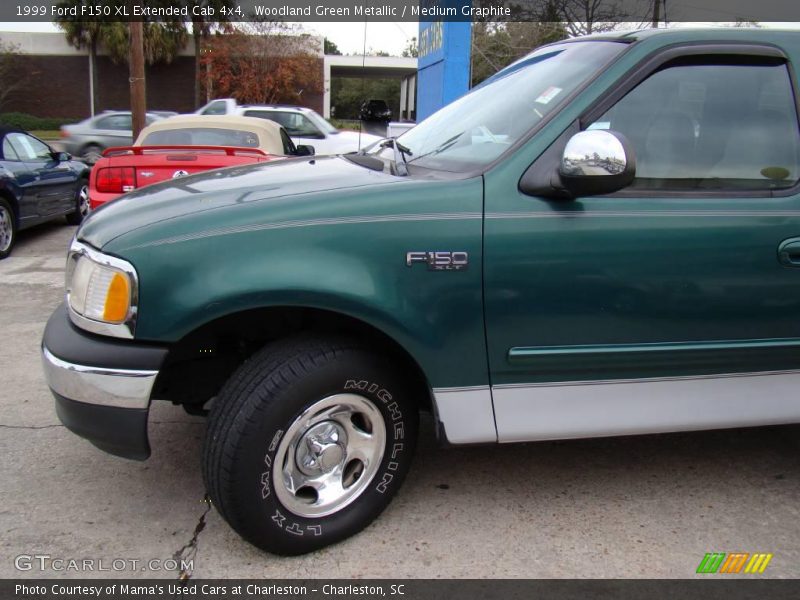 Woodland Green Metallic / Medium Graphite 1999 Ford F150 XL Extended Cab 4x4