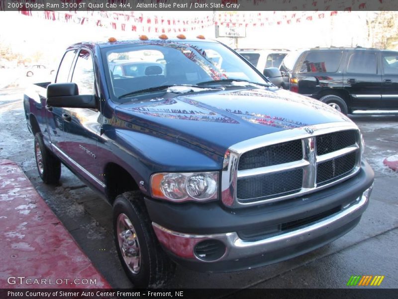Atlantic Blue Pearl / Dark Slate Gray 2005 Dodge Ram 3500 ST Quad Cab 4x4