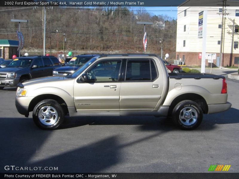 Harvest Gold Metallic / Medium Prairie Tan 2002 Ford Explorer Sport Trac 4x4