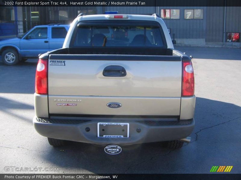 Harvest Gold Metallic / Medium Prairie Tan 2002 Ford Explorer Sport Trac 4x4