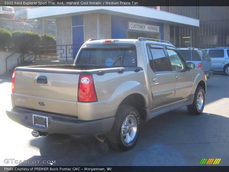 Harvest Gold Metallic / Medium Prairie Tan 2002 Ford Explorer Sport Trac 4x4