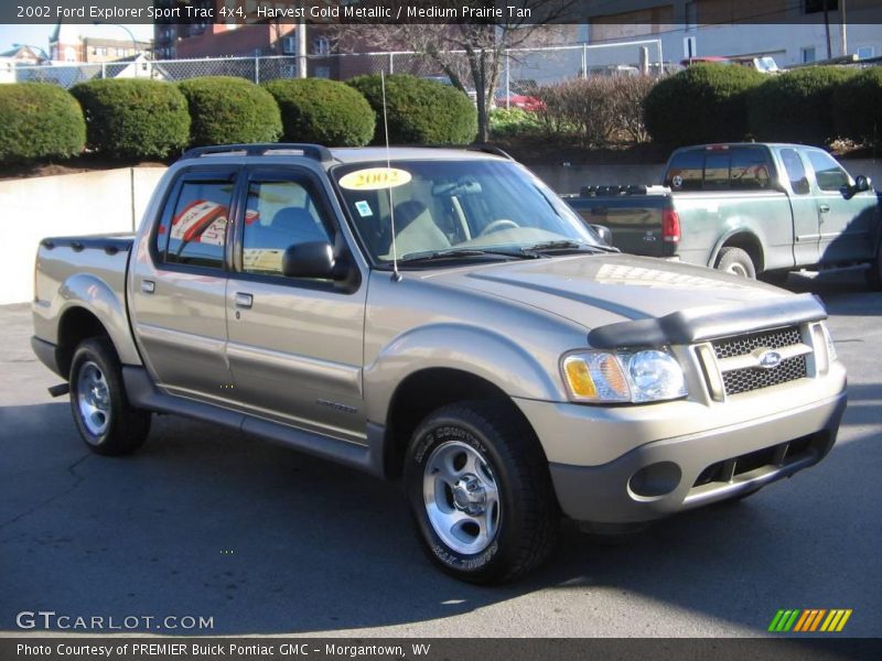 Harvest Gold Metallic / Medium Prairie Tan 2002 Ford Explorer Sport Trac 4x4