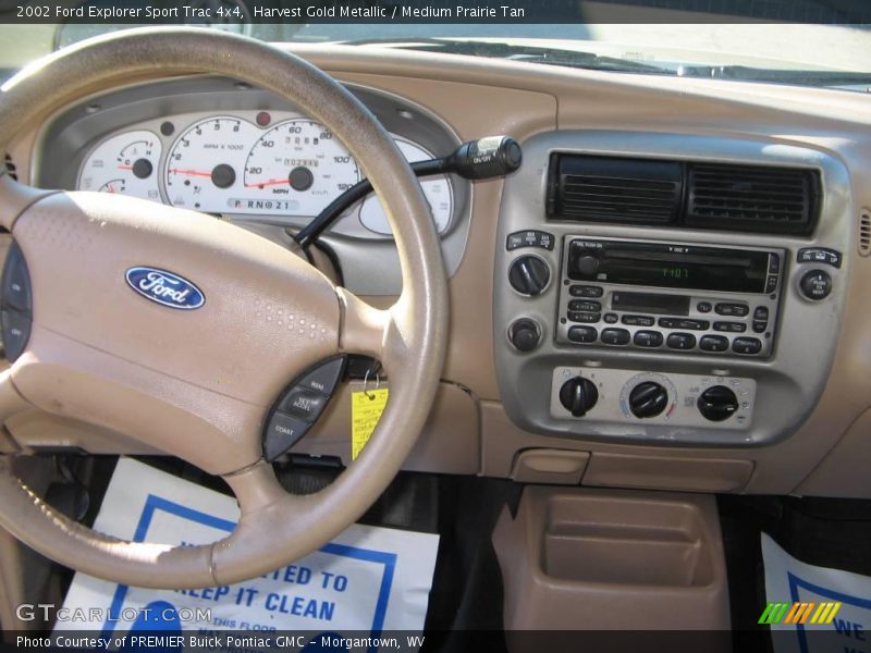 Harvest Gold Metallic / Medium Prairie Tan 2002 Ford Explorer Sport Trac 4x4