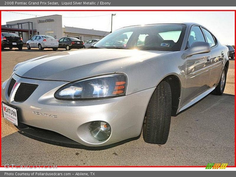 Liquid Silver Metallic / Ebony 2008 Pontiac Grand Prix Sedan