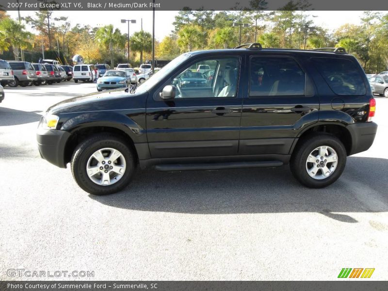 Black / Medium/Dark Flint 2007 Ford Escape XLT V6