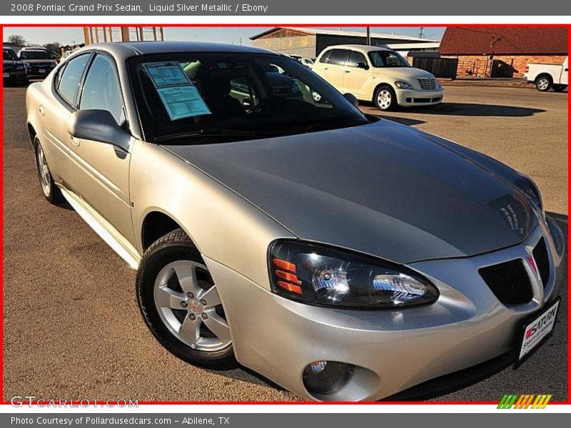 Liquid Silver Metallic / Ebony 2008 Pontiac Grand Prix Sedan