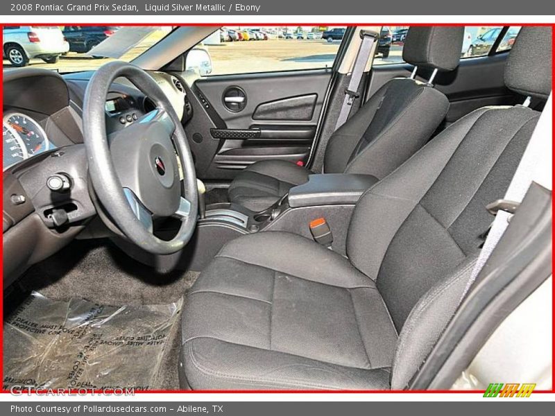 Liquid Silver Metallic / Ebony 2008 Pontiac Grand Prix Sedan