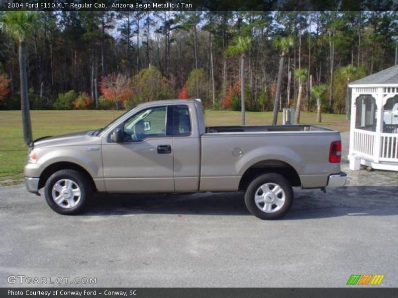 Arizona Beige Metallic / Tan 2004 Ford F150 XLT Regular Cab