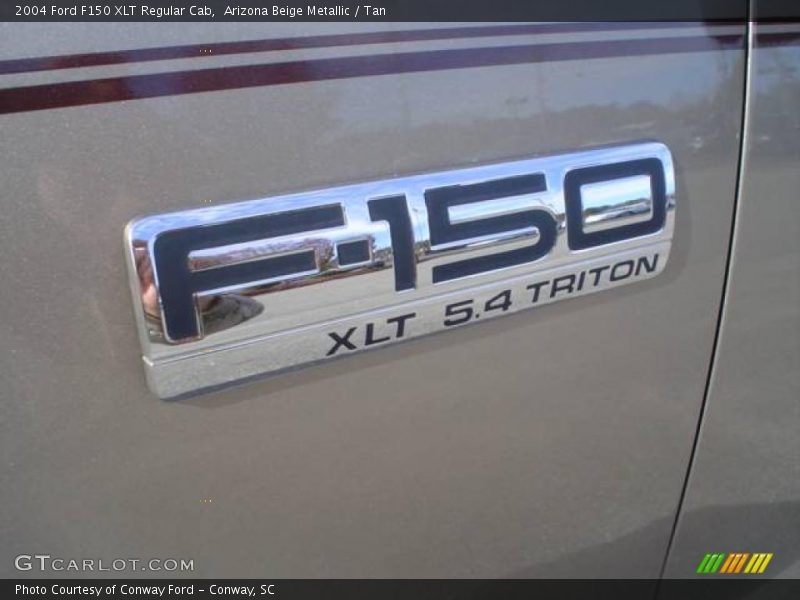 Arizona Beige Metallic / Tan 2004 Ford F150 XLT Regular Cab