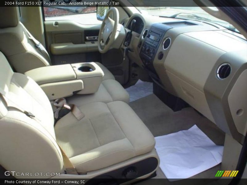 Arizona Beige Metallic / Tan 2004 Ford F150 XLT Regular Cab