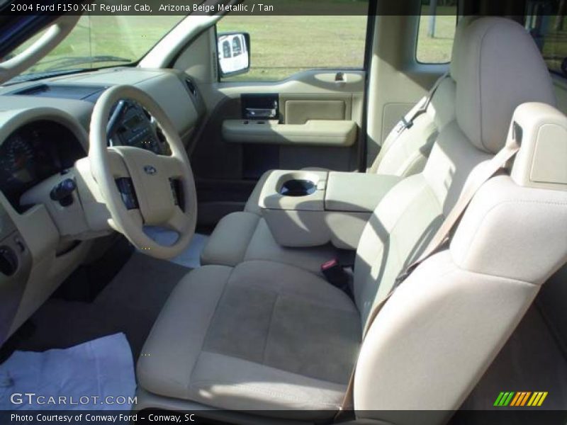 Arizona Beige Metallic / Tan 2004 Ford F150 XLT Regular Cab