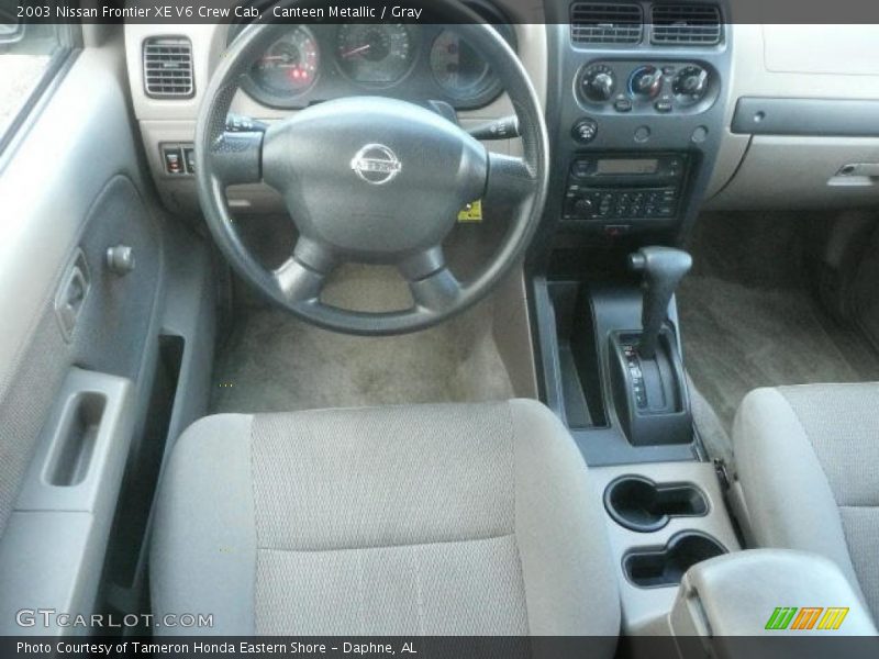 Canteen Metallic / Gray 2003 Nissan Frontier XE V6 Crew Cab