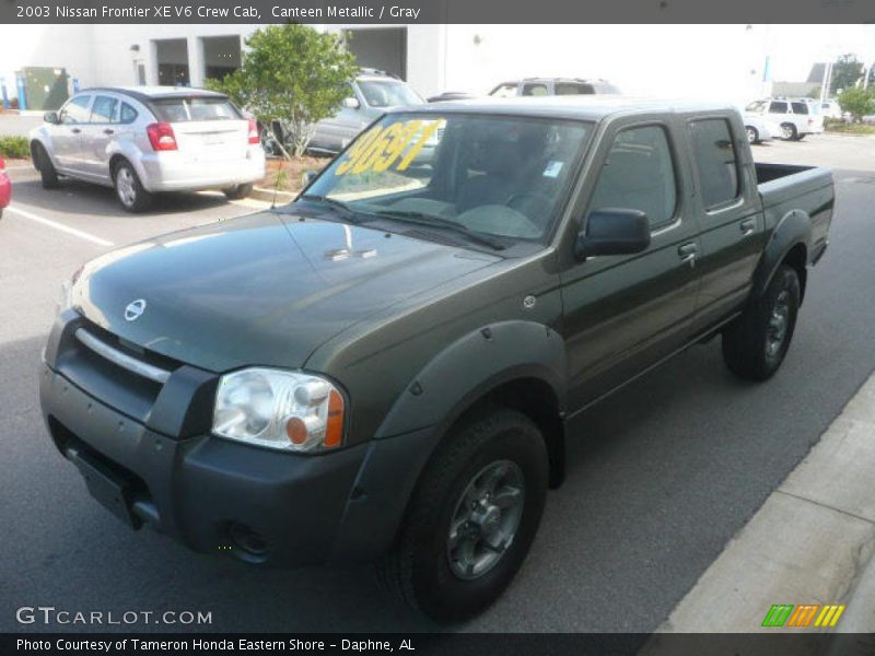 Canteen Metallic / Gray 2003 Nissan Frontier XE V6 Crew Cab
