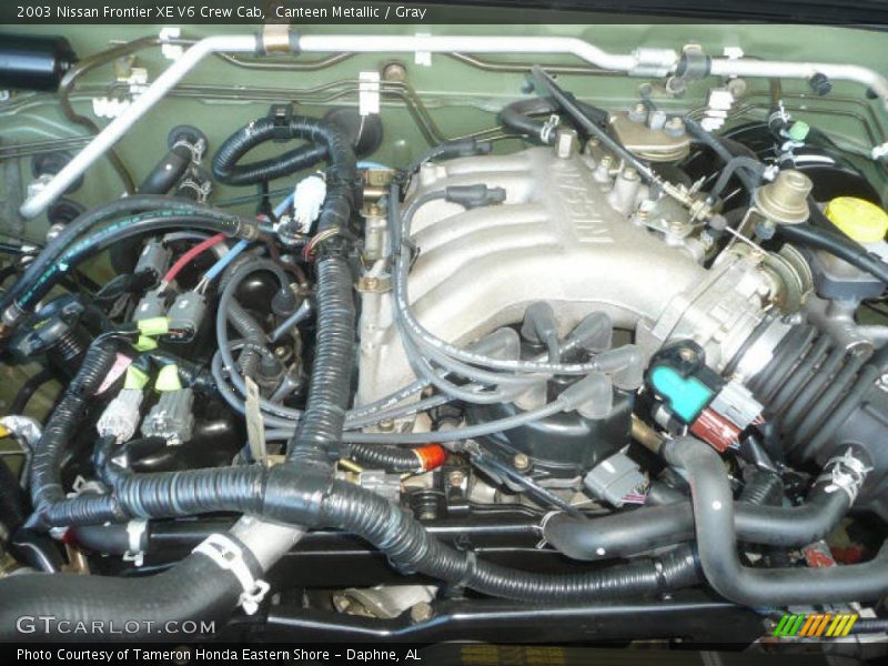 Canteen Metallic / Gray 2003 Nissan Frontier XE V6 Crew Cab