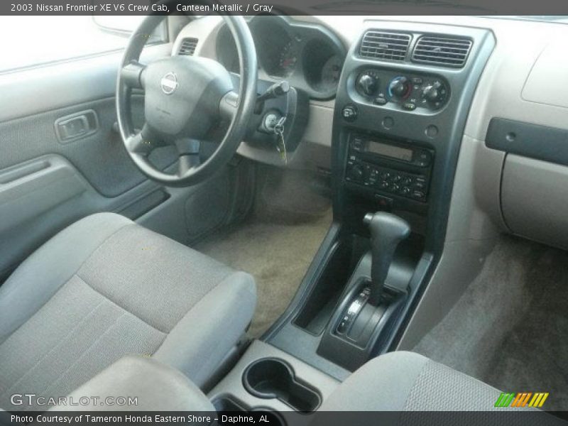 Canteen Metallic / Gray 2003 Nissan Frontier XE V6 Crew Cab